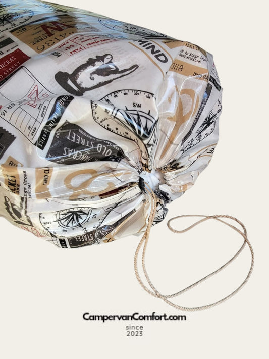 Compass/Map design Mattress Topper Storage Bag, Mattress Bag, Waterproof