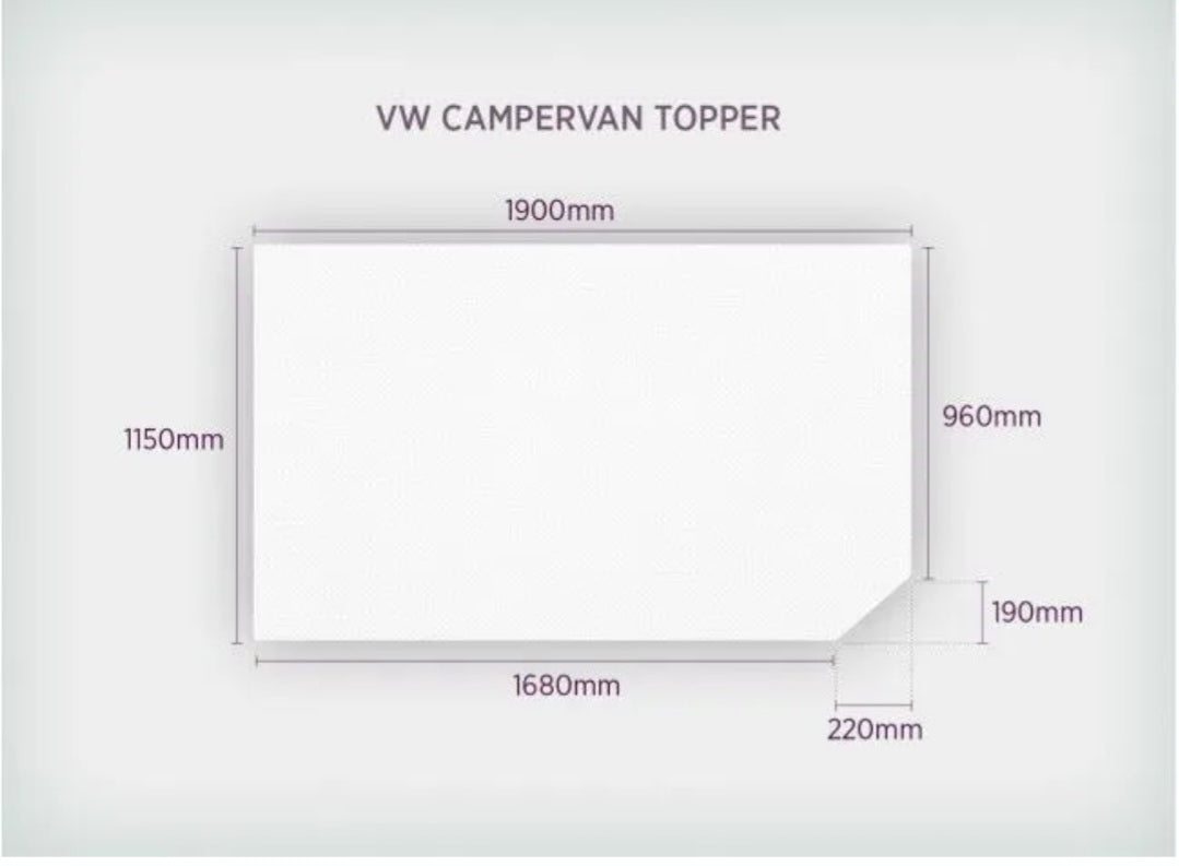 Campervan Comfort Premium LWB/SWB Rock N Roll Topper