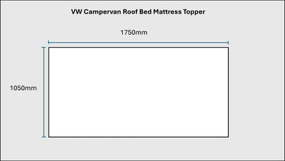 Campervan Comfort Premium Mattress Pop Top Roof Bed – Luxury Premium Memory Foam – VW T4,T5 ,T6